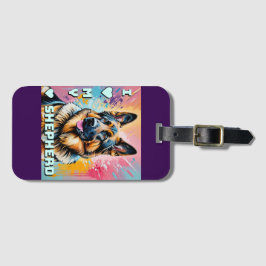 I kärlek min tyska shepherd bagagebricka