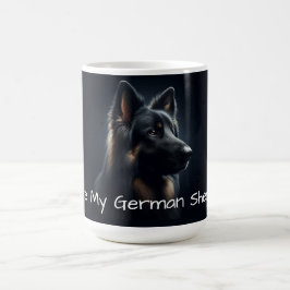 I kärlek min tyska shepherd kaffemugg