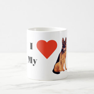 I Kärlek min tyska Shepherd Mugg