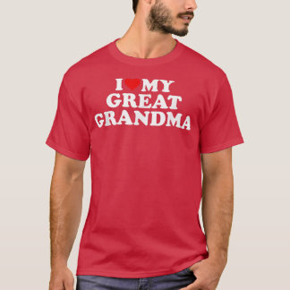 I Kärlek min Underbara mormor Red Heart T Shirt