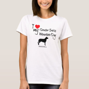 I Kärlek Min Underbarare schweiziska Hund Tee