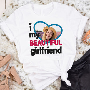 I kärlek, min vackra anpassningsbar med flickvän t shirt