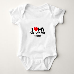 I kärlek min Webben Developer Writer T Shirt