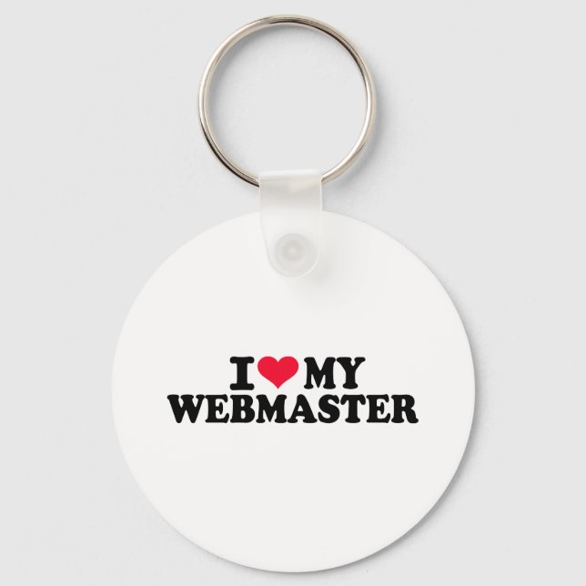 I kärlek min webbmaster nyckelring (Framsida)