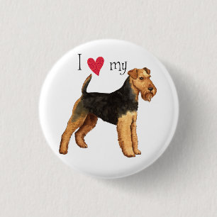I Kärlek min Welsh Terrier Knapp