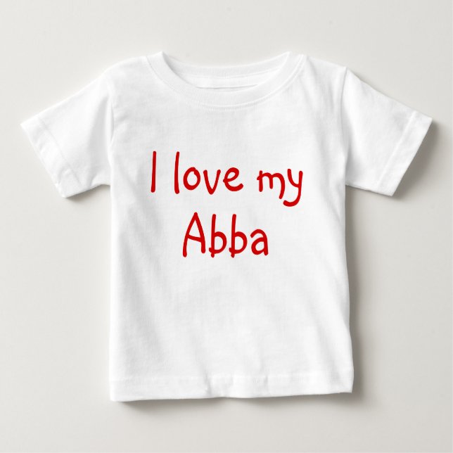 I Kärlek Mina Abba-kläder för Baby Tee (Framsida)