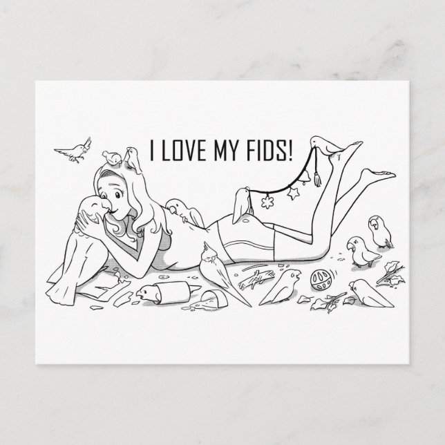 I kärlek mina älvar vykort (Framsida)