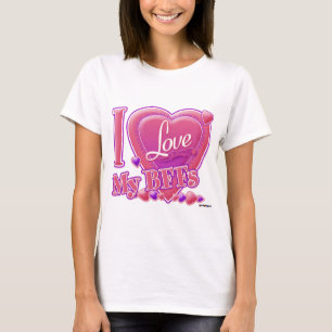 I Kärlek Mina bilaterala finansinstitut rosa/lila  Tee Shirt