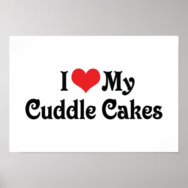 I Kärlek Mina Cuddle Cakes Poster (Framsidan)