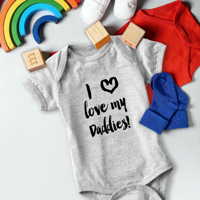 I Kärlek Mina Daddies Baby Gay Pappor T Shirt (Skapare uppladdad)