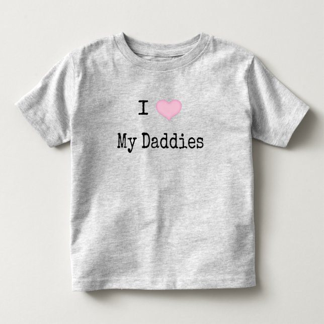 I Kärlek Mina Daddies T Shirt (Framsida)