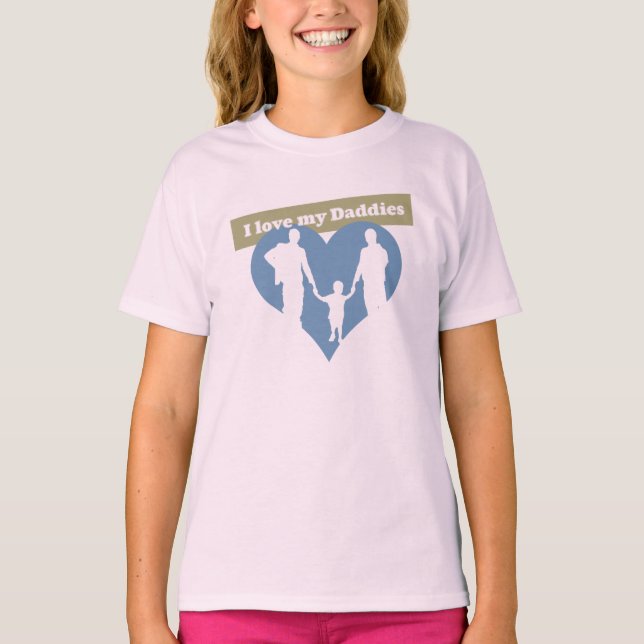 I Kärlek Mina Daddies Tee (Framsida)