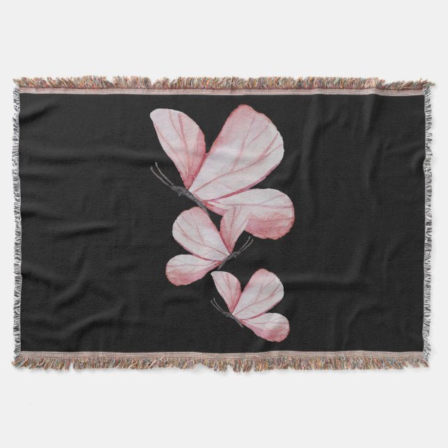 I Kärlek Mina fjäril-gåvor Filt (Framsidan)