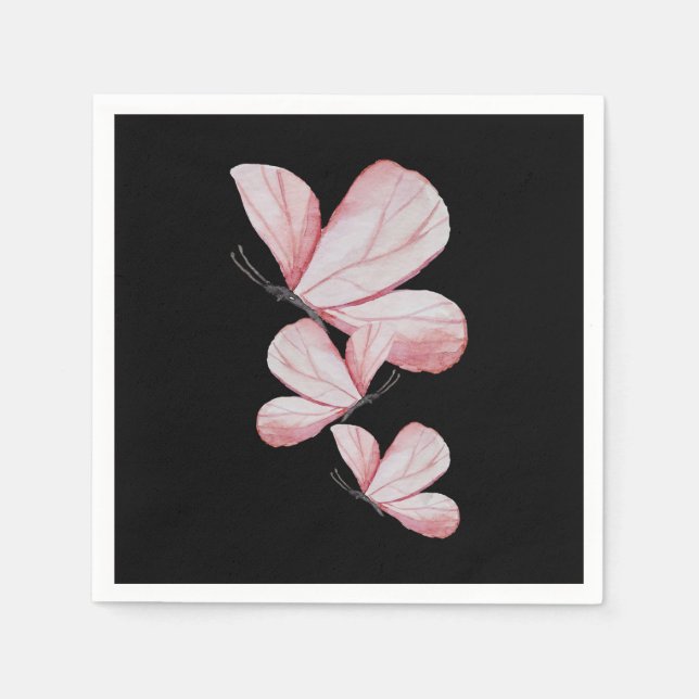 I Kärlek Mina fjäril-gåvor Pappersservett (Framsidan)