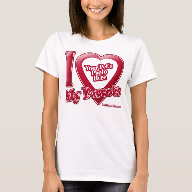I Kärlek Mina föräldrar - Foto T-shirt (Framsida)
