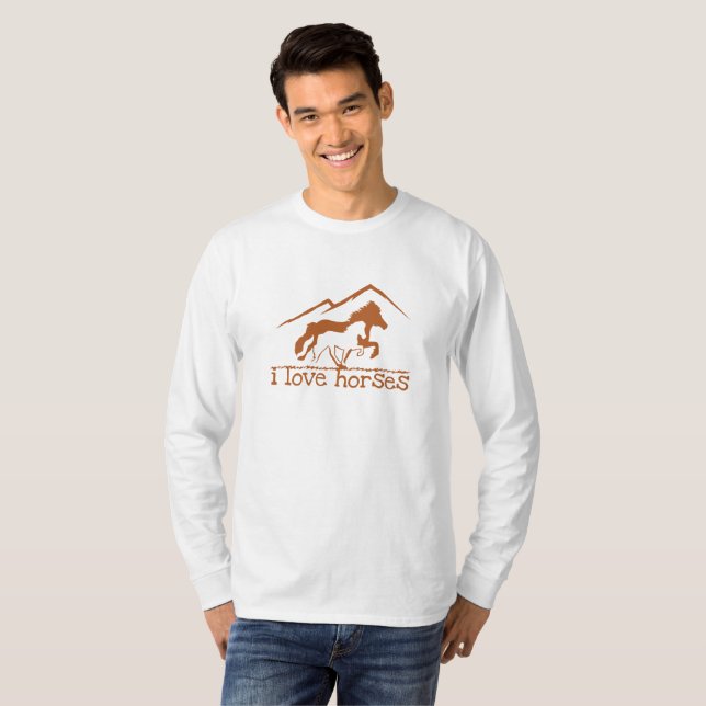 i kärlek mina hästar tee (Hel framsida)