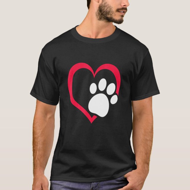 I Kärlek Mina hundvalpar T Shirt (Framsida)
