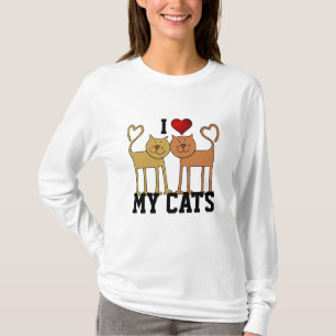 I Kärlek Mina katter T Shirt