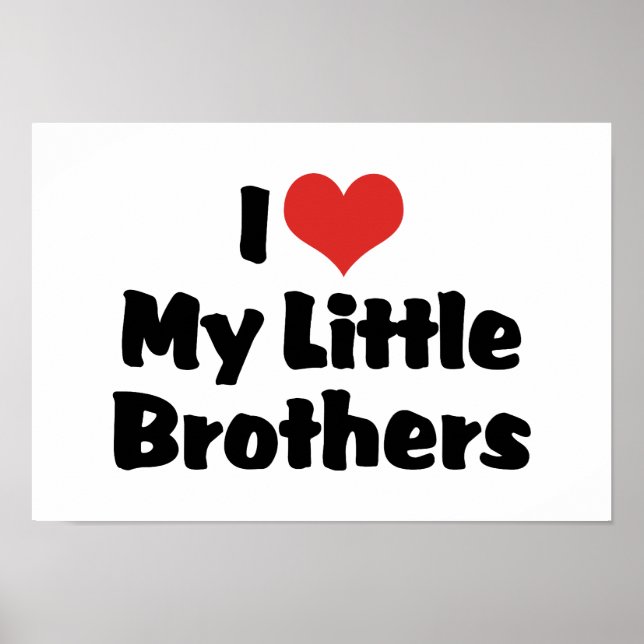 I Kärlek Mina lilla bröder Poster (Framsidan)