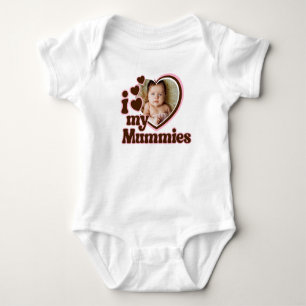 I Kärlek Mina mamma Rosa Brown Photo T Shirt