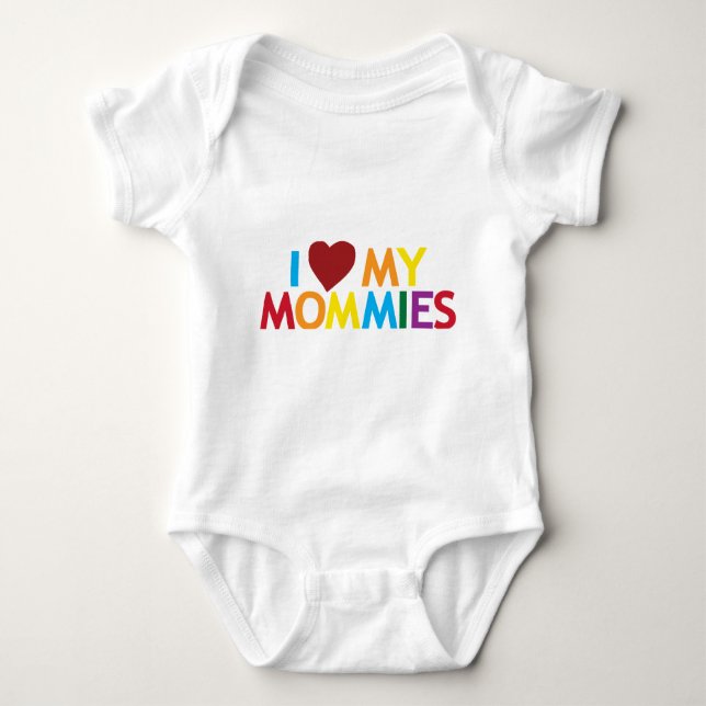 I kärlek mina Mommies Tee (Framsida)