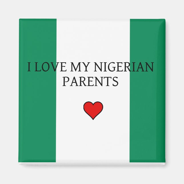I Kärlek Mina nigerianska föräldrar Magnet (Framsidan)