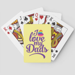 I Kärlek Mina Pappor - Pridet HBT TQ Fars dag Casinokort