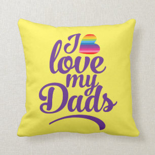 I Kärlek Mina Pappor - Pridet HBT TQ Fars dag Kudde