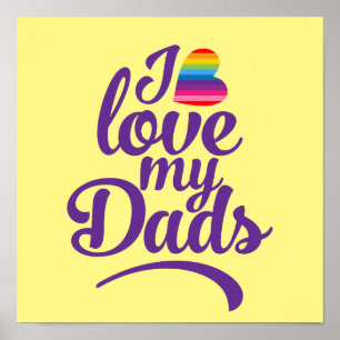 I Kärlek Mina Pappor - Pridet HBT TQ Fars dag Poster
