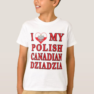 I Kärlek Mina polska kanadensiska Dziadzia T-shirt