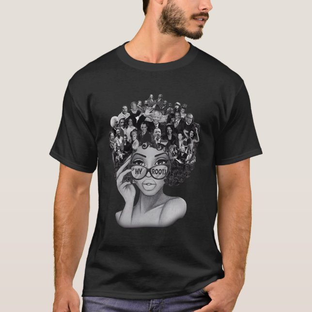 I Kärlek mina rötter tillbaka Pridet för mäktig hi T Shirt (Framsida)