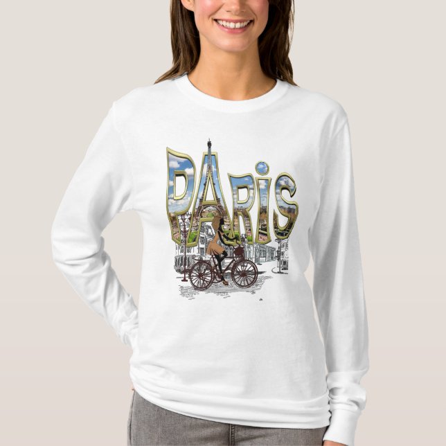 I kärlek, mina turnéminnen i Frankrike Paris T Shirt (Framsida)