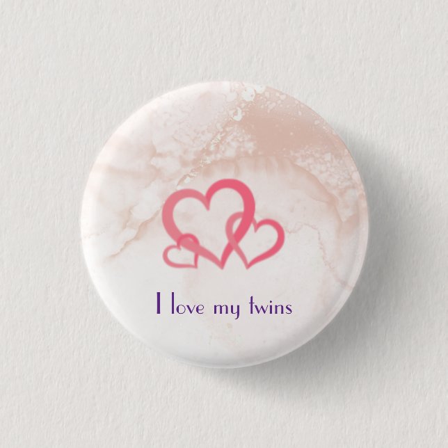 I kärlek mina twillingar knapp (Framsida)