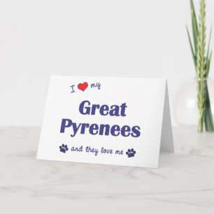 I Kärlek Mina Underbara Pyrenéer (Många Hundar) Kort