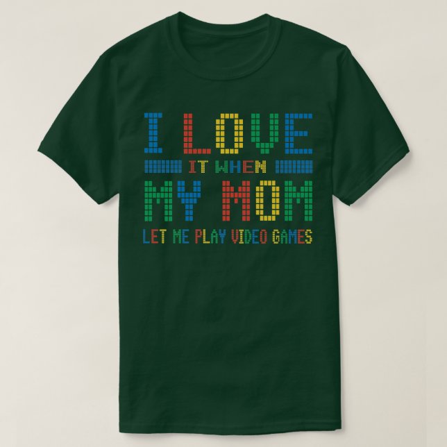 I kärlek Mina videospel i Mamma T Shirt (Design framsida)