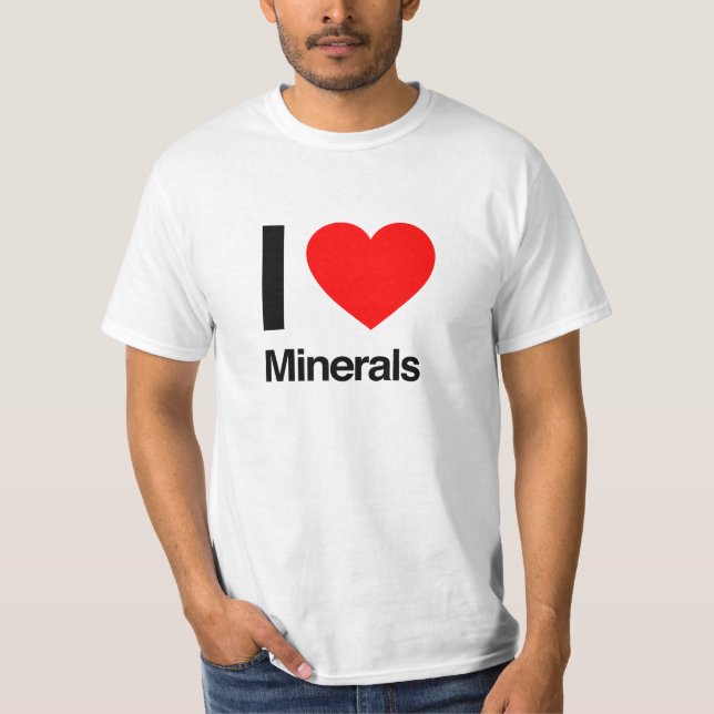 i kärlek mineraler t-shirt (Framsida)