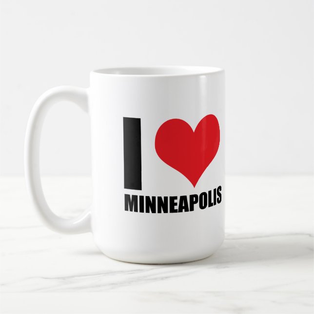 I kärlek Minneapolis Kaffemugg (Vänster)