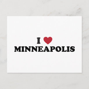 I Kärlek Minneapolis Minnesota Vykort