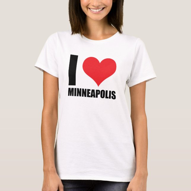 I kärlek Minneapolis T Shirt (Framsida)