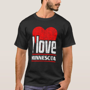 I Kärlek Minnesota Best Home State I Heart Minneso T Shirt