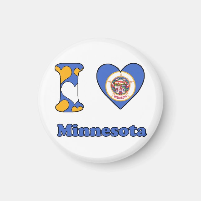 I kärlek Minnesota Magnet (Framsidan)