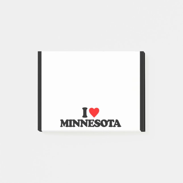 I KÄRLEK MINNESOTA POST-IT BLOCK (Framsida)
