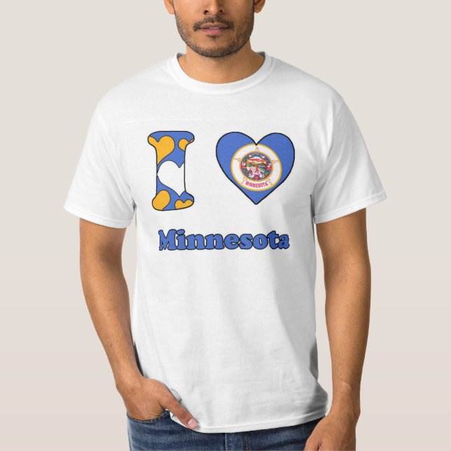 I kärlek Minnesota T-shirt (Framsida)
