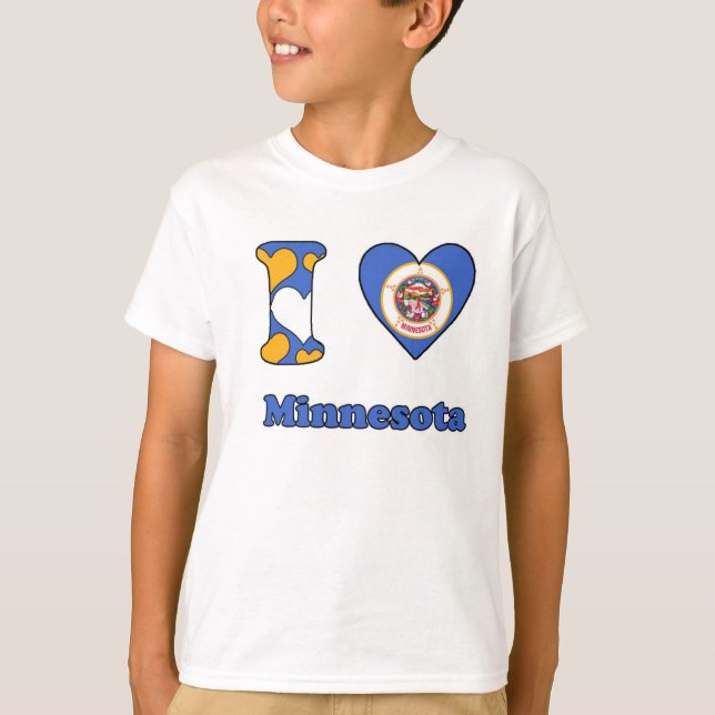 I kärlek Minnesota T-shirt (Framsida)