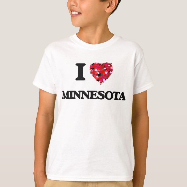 I Kärlek Minnesota Tee Shirt (Framsida)