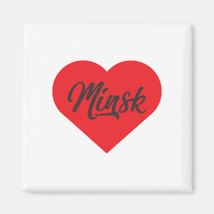 I Kärlek Minsk - Vitryssland Magnet