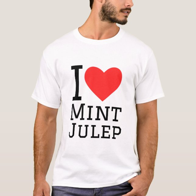 I kärlek mint julep t shirt (Framsida)