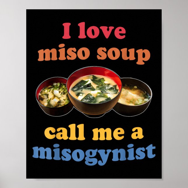 I Kärlek Miso Soppa kallar jag mig en felogynistis Poster (Framsidan)