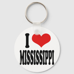 I Kärlek Mississippi Nyckelring