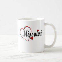 I Kärlek Missouri Hearts Mugg